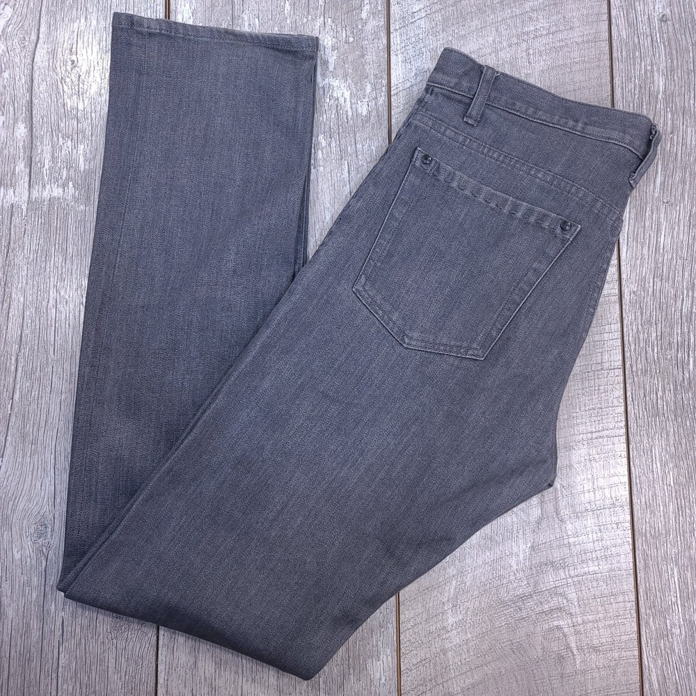 John Varvatos Bowery Jeans Mens Size 32x34 Gray Denim Slim Straight Leg Pants